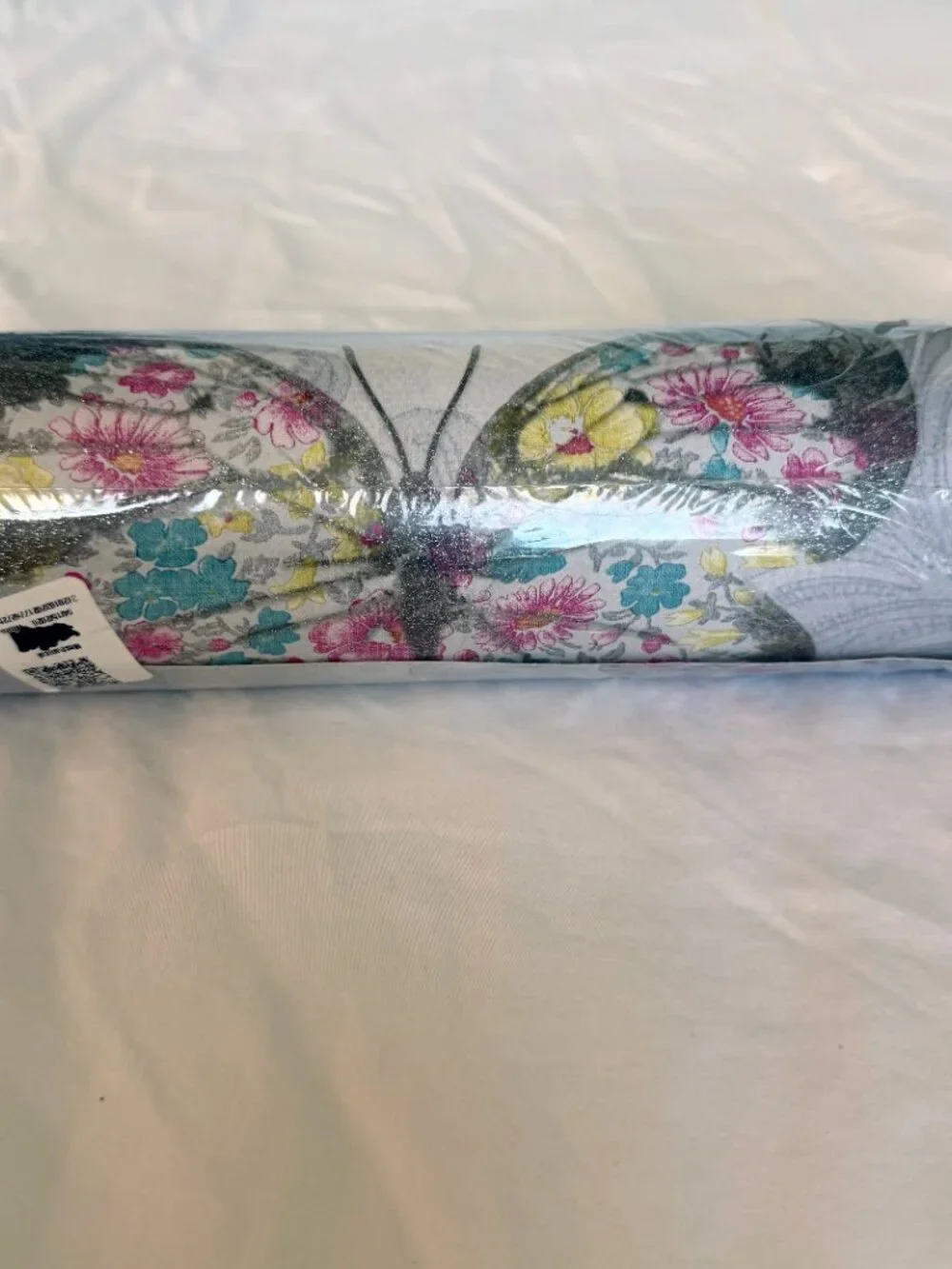 Arthouse Imagine Midsummer Wallpaper Dove Multi Butterfly Glitter 661203